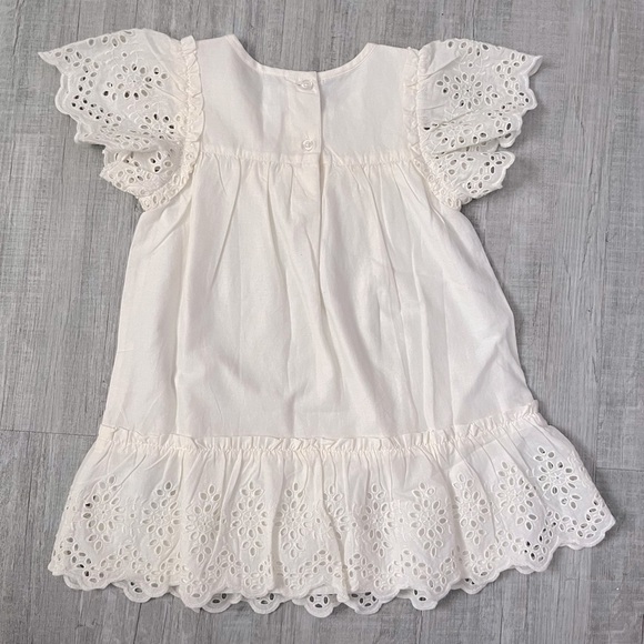 NEW Baby GAP White Eyelet Dress - Picture 2 of 3